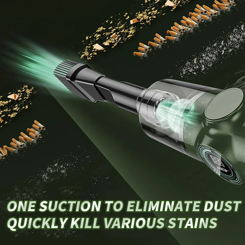 Xiaomi Mijia เครื่องดูดฝุ่นในรถยนต์ไร้สายพลังสูงทรงพลังทำความสะอาดฝุ่นเครื่องดูดแบบใช้มือถือแบบเปียกแห้งสองแบบใหม่
