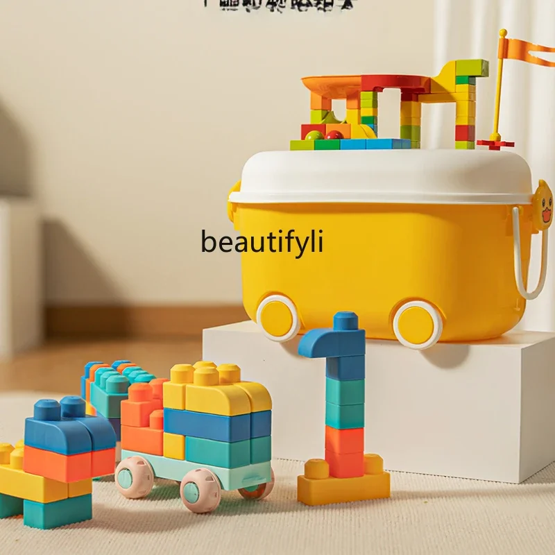 子供のための柔らかいゴム製ビルディングブロック,大きな粒子,教育アセンブリ,DIY,脳,男の子と女の子