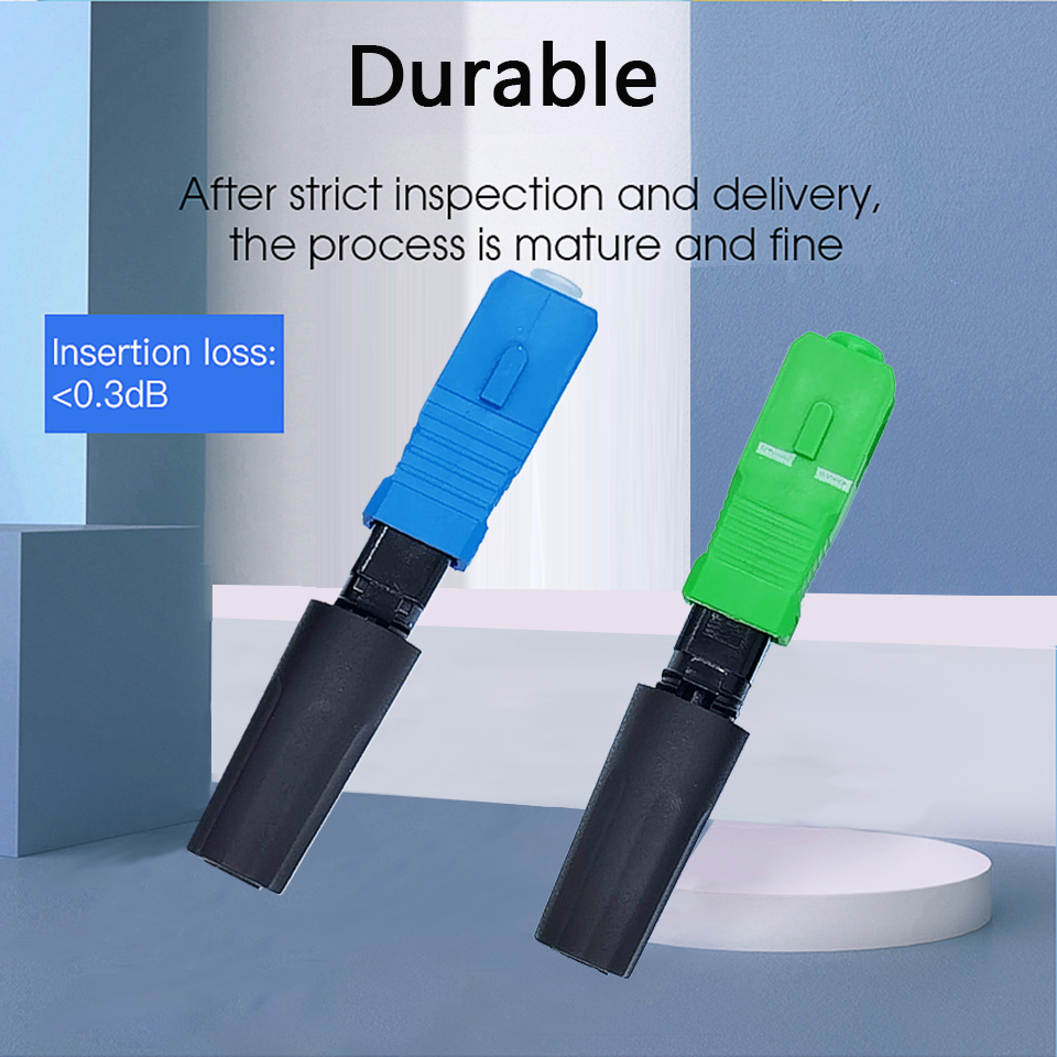 Fiber Optic Fast Connector FTTH SC APC Single Mode Fiber Optic Adapter SC UPC FTTH SC Fiber Connector Field Assembly