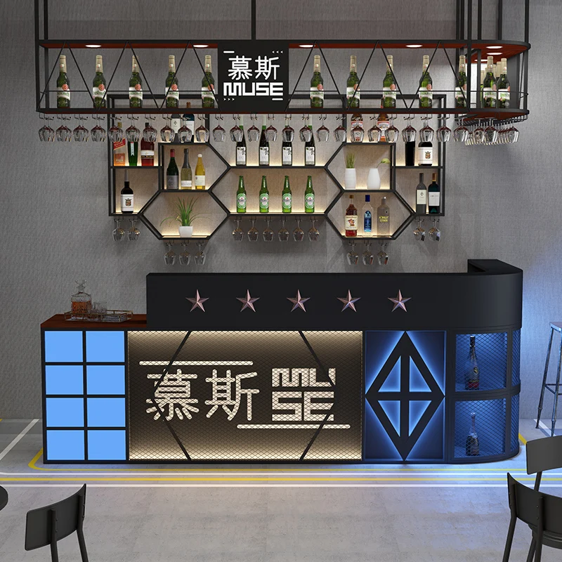 Bar Table Counter Cashier Corner Vintage Bar Bar Industrial Style