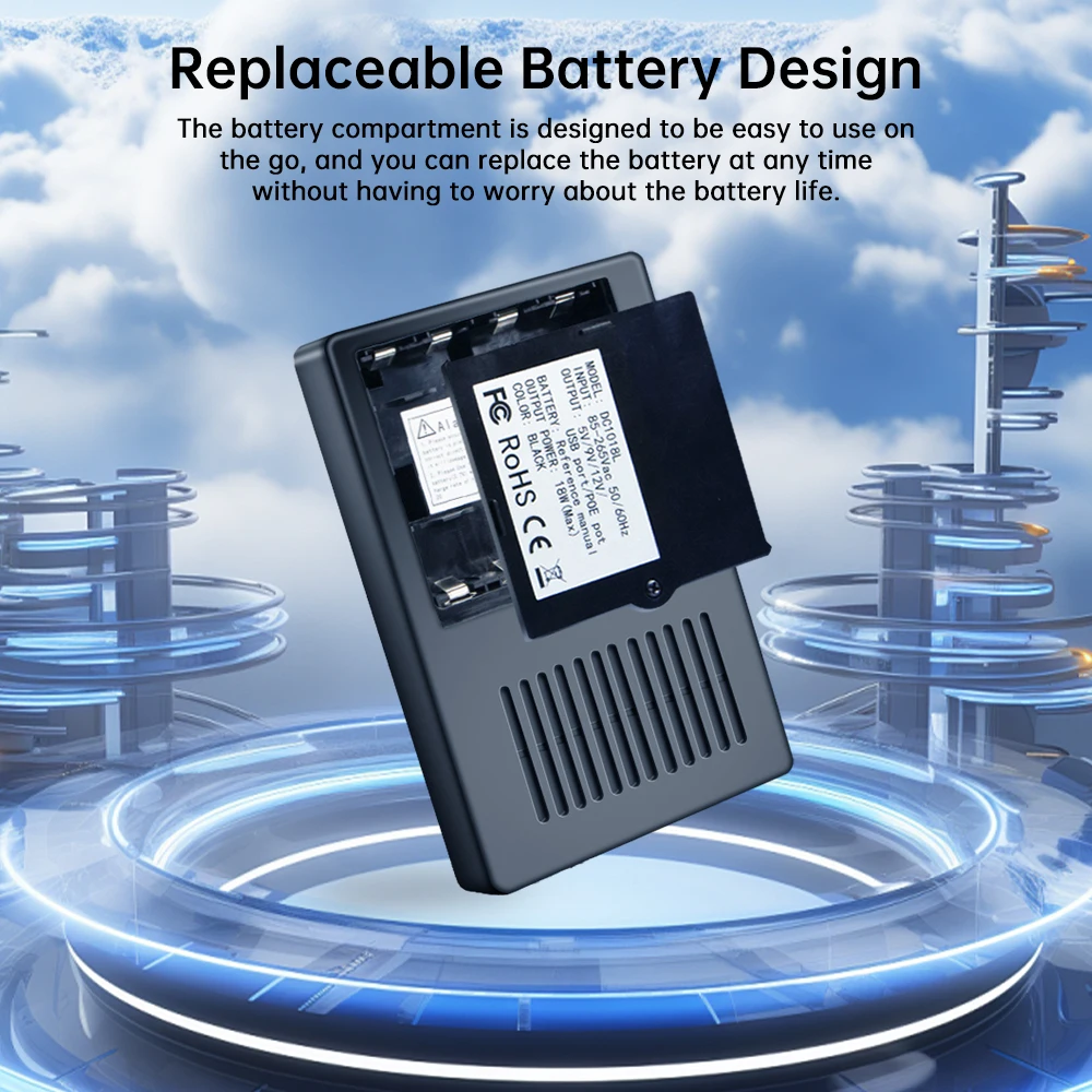 Large Capacity Multipurpose Mini Portable UPS Backup Power Adapter Emergency Power Supply for WiFi, Router 5V 9V 12V 15V 2V