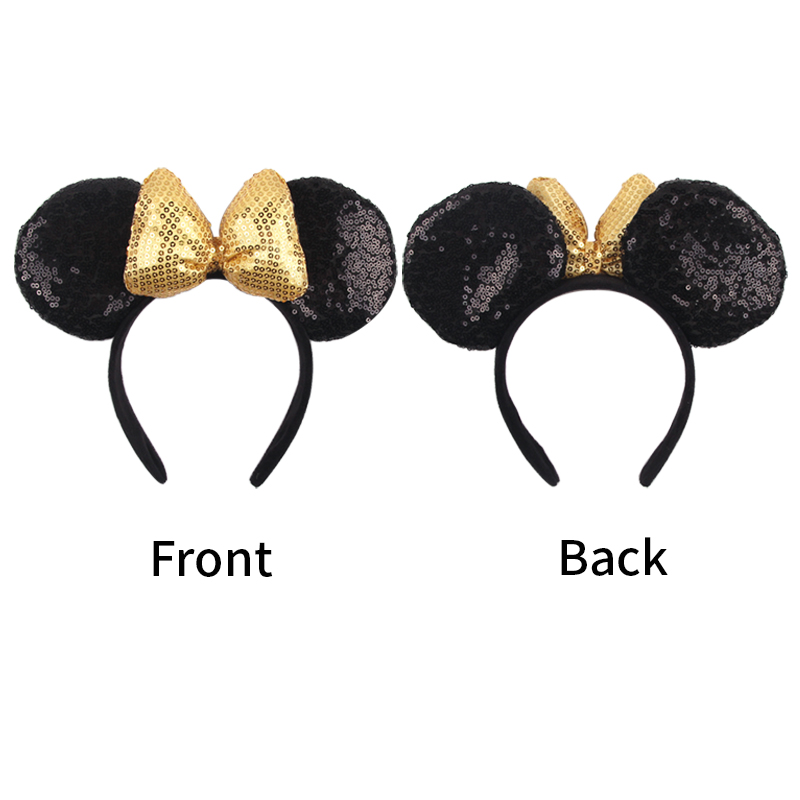 ขนาดใหญ่คลาสสิก DOT Bow Minnie เมาส์หูแถบคาดศีรษะผู้หญิงสาวปาร์ตี้ Hairband ร้อนเทศกาล Disney Park TRIP DIY อุปกรณ์เสริมผม