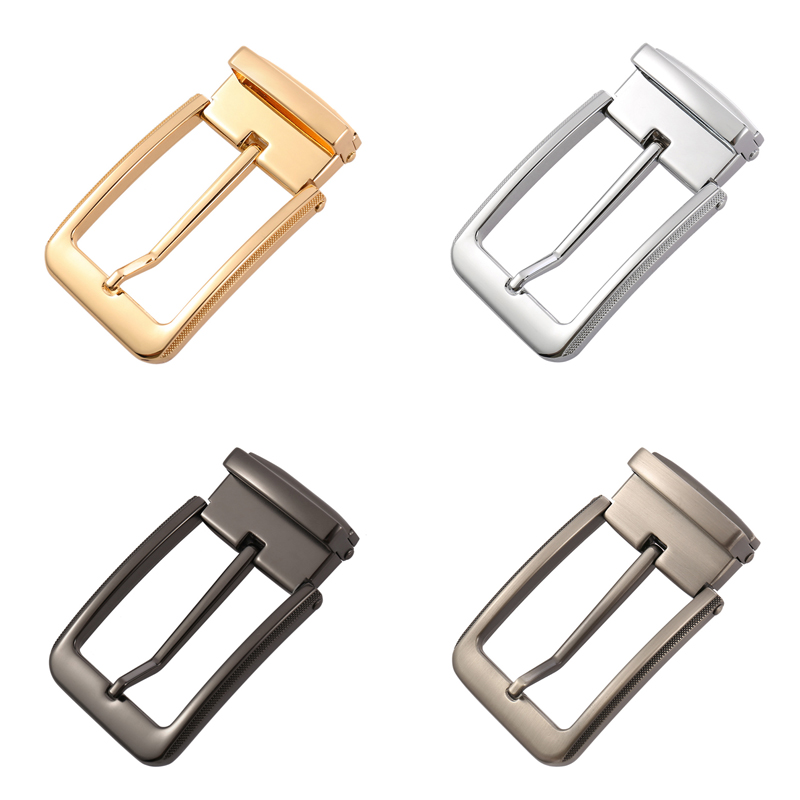 Vatlty novo 34mm fivela de cinto masculino duro liga de zinco fivela de prata elegante calças fivela de cinto para masculino presente