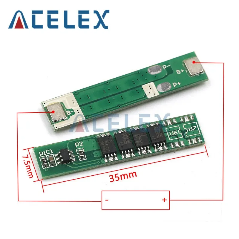1S 7.5A 10A 15A 3.7V Li-ion 3 4 6MOS BMS PCM Pin Ban Bảo Vệ PCM Cho 18650 Lithium pin Lion