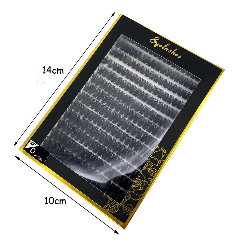 60D/80D Mink Eyelashes 100/280 Bundles Natural Eyelash extension 3D Russia Volume Individual Eyelash Cluster Makeup Tools Lashes