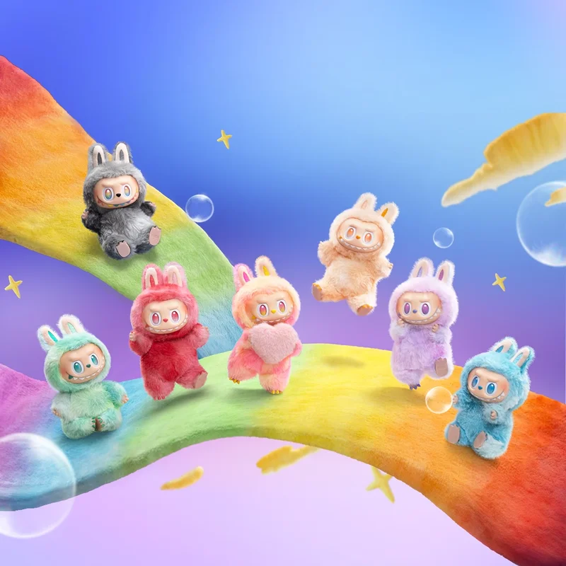 1:1 Высокое качество Kawaii Monster Labubu слепая коробка серии ПВХ Labubu Macaron кулон кукла монстр брелок подарок на день рождения и Рождество