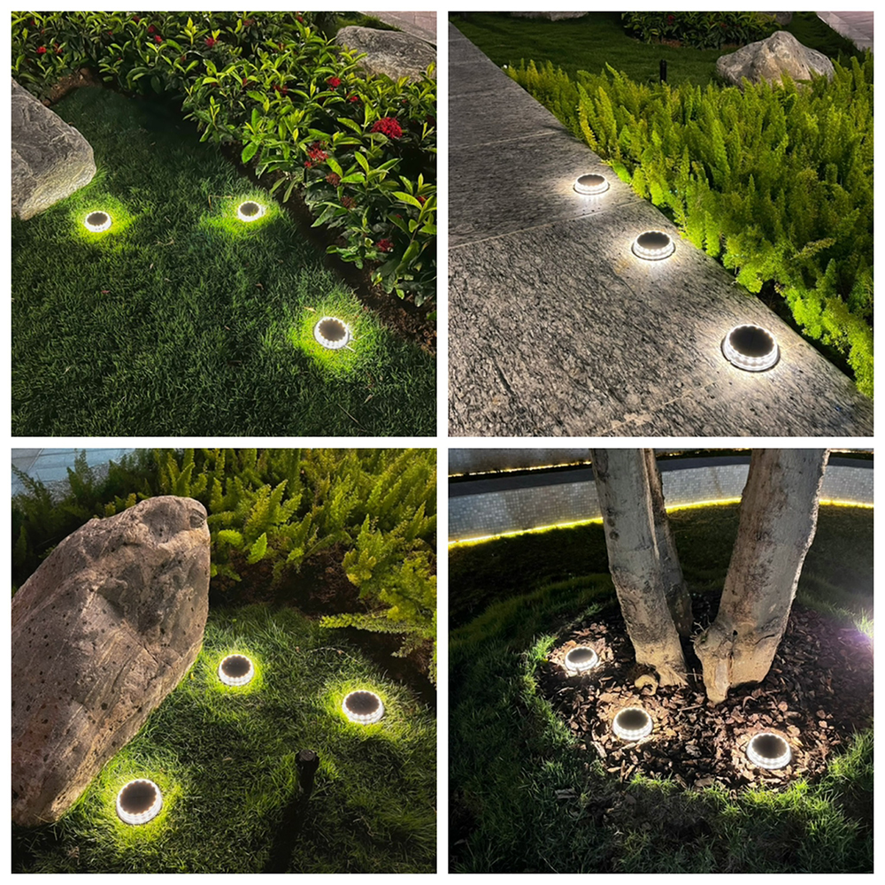 4 шт., суперъяркая фотолампа для украшения сада, IP65, 3,7 в, 1200 мАч