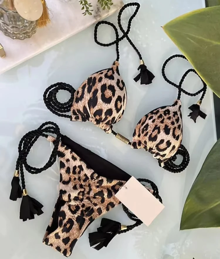 Maillot de bain Sexy femmes Triangle Bikinis ensemble String pansement maillots de bain couleur unie maillot de bain deux pièces String maillots de bain vêtements de plage
