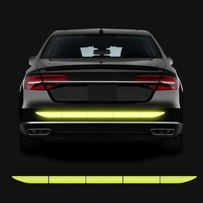 Car Sticker Reflective Warning Safety Tape Anti Collision Warning Reflective Sticker For Automobile Trunk Exterior Accessories