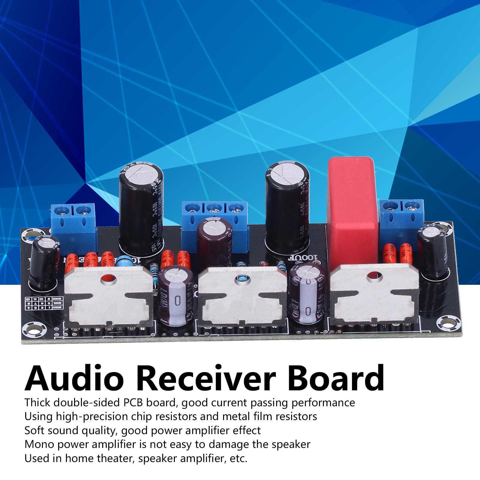 3 Parallel Amplifier Board Mono Audio Receiver Power Amplification Module 255W TDA7293 Audio Receiver Board Mono Amplifier Board