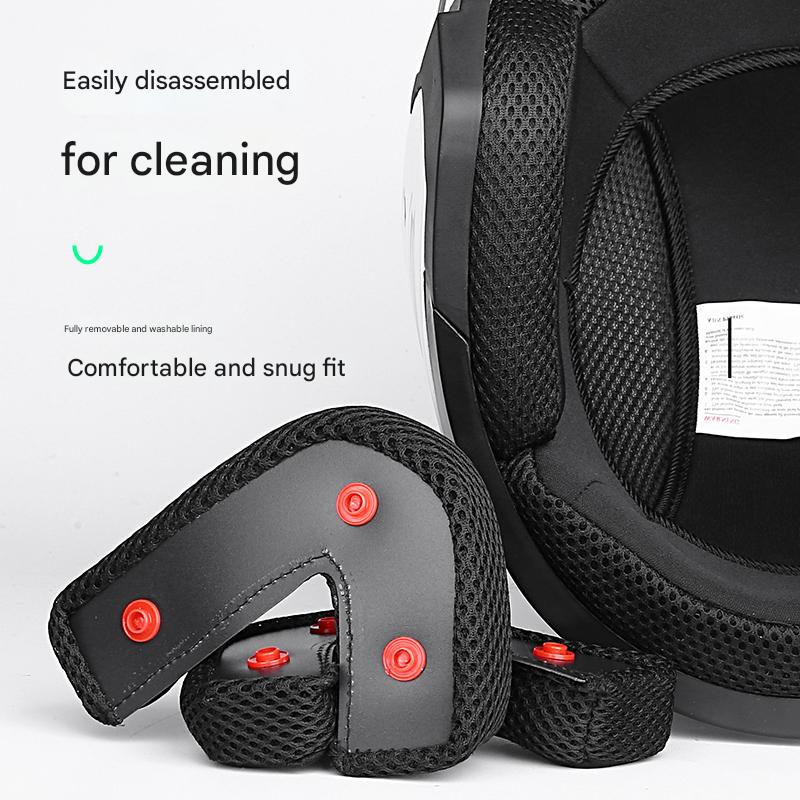 Capacete de equitação de motocicleta de casca dura abs de alta qualidade anti-uv lente dupla capacete anti-ciisão