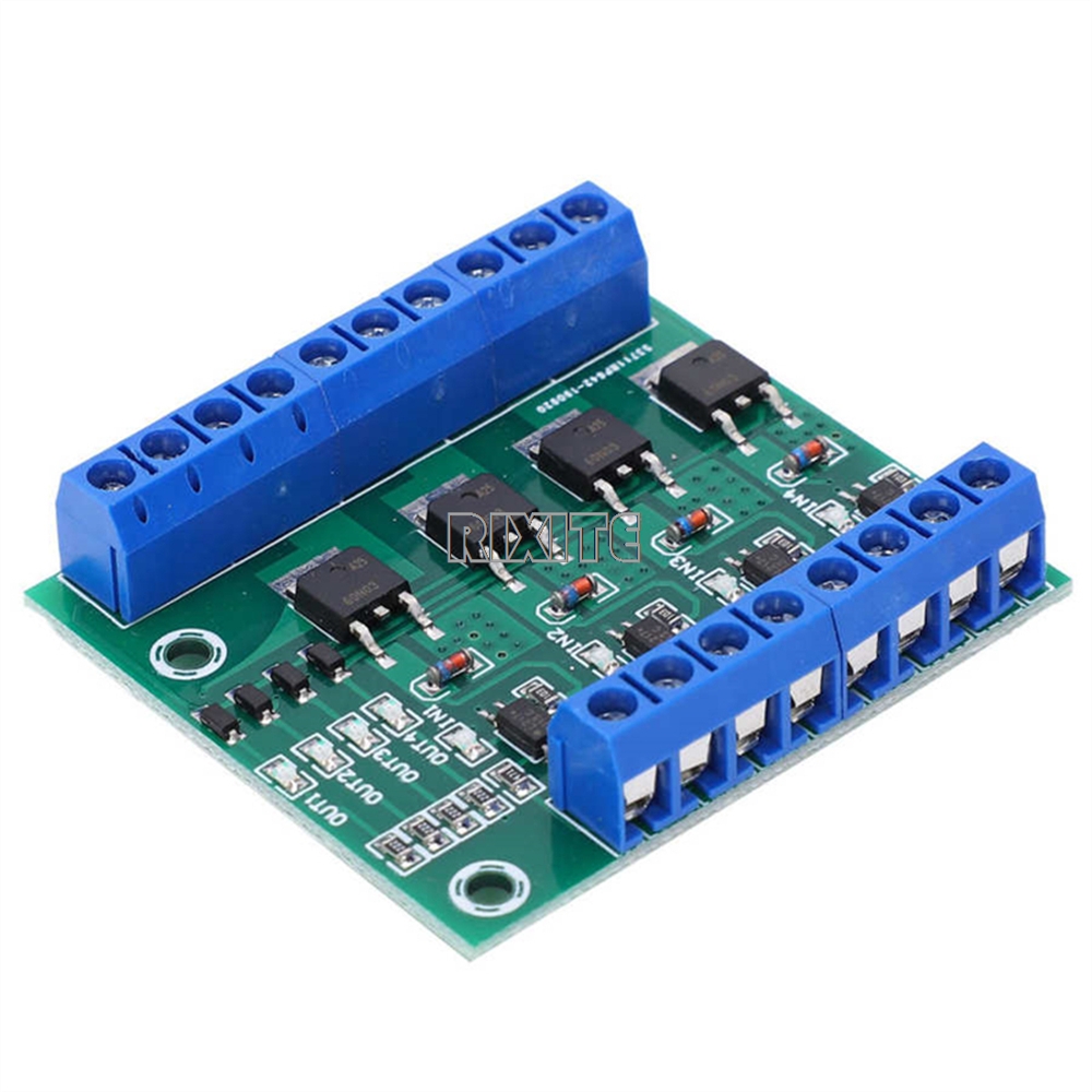 MOS FET F5305S 4 Kanäle Pulse Trigger Switch Controller PWM Eingang Dauerhaft für Motor LED 4 Weg 4ch 4 weg Diy Elektronische Modul