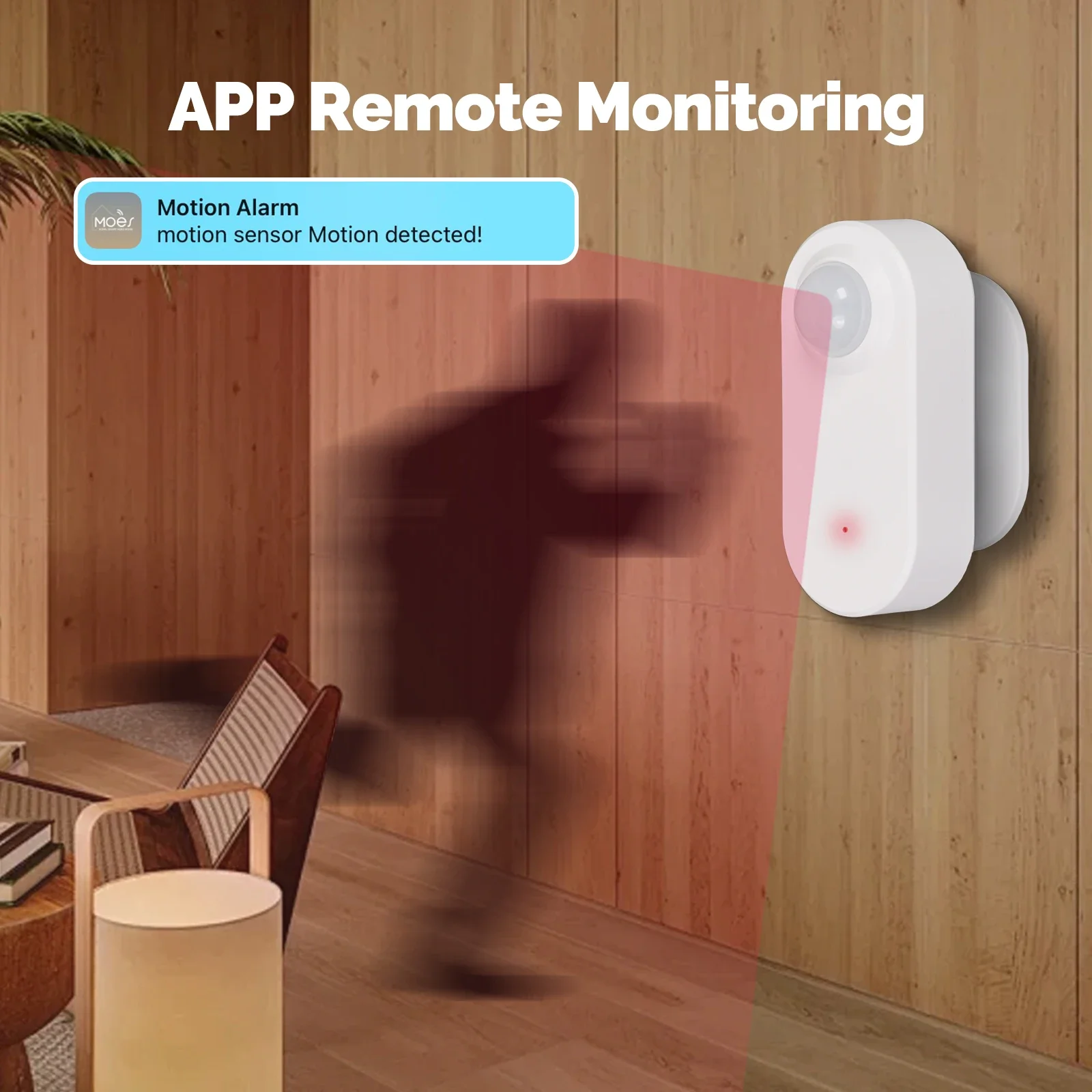 MOES Tuya Zigbee capteur PIR intelligent alimenté par batterie corps humain détection de mouvement infrarouge liaison de scène fonctionne avec l'application Smart Life