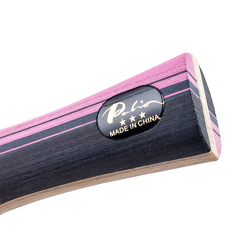 PALIO – raquette de Tennis de Table en carbone 3 étoiles, originale, avec boucle en caoutchouc CJ8000, batte de Ping-Pong Offensive Spin Attack avec sac