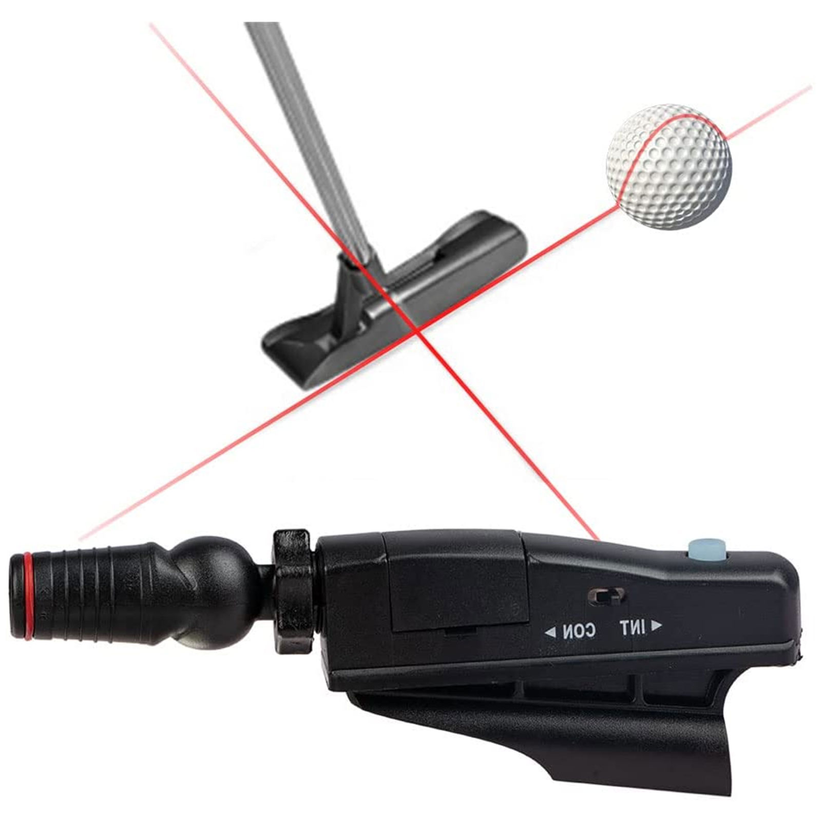 Putter de Golf portátil, Láser de Golf, entrenador de Putting, ABS, Putt, puntería de entrenamiento, Ayuda de línea mejorada, herramientas correctoras