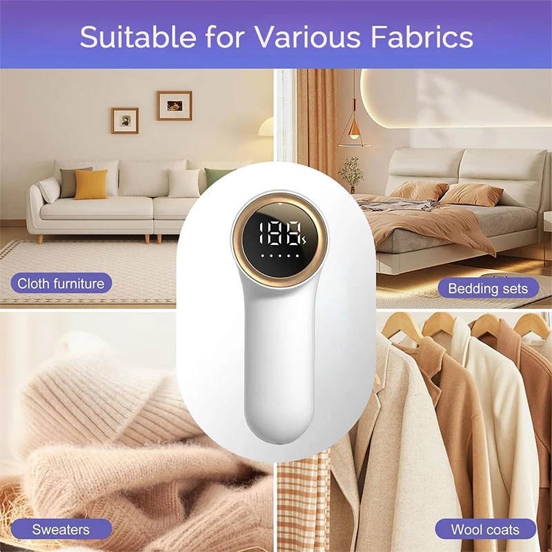 XIAOMI Lint Remover For Clothing Portable Electric Fuzz Pellet Remover LED Display Rechargeable for Clothes Shaver Fluff Remover
