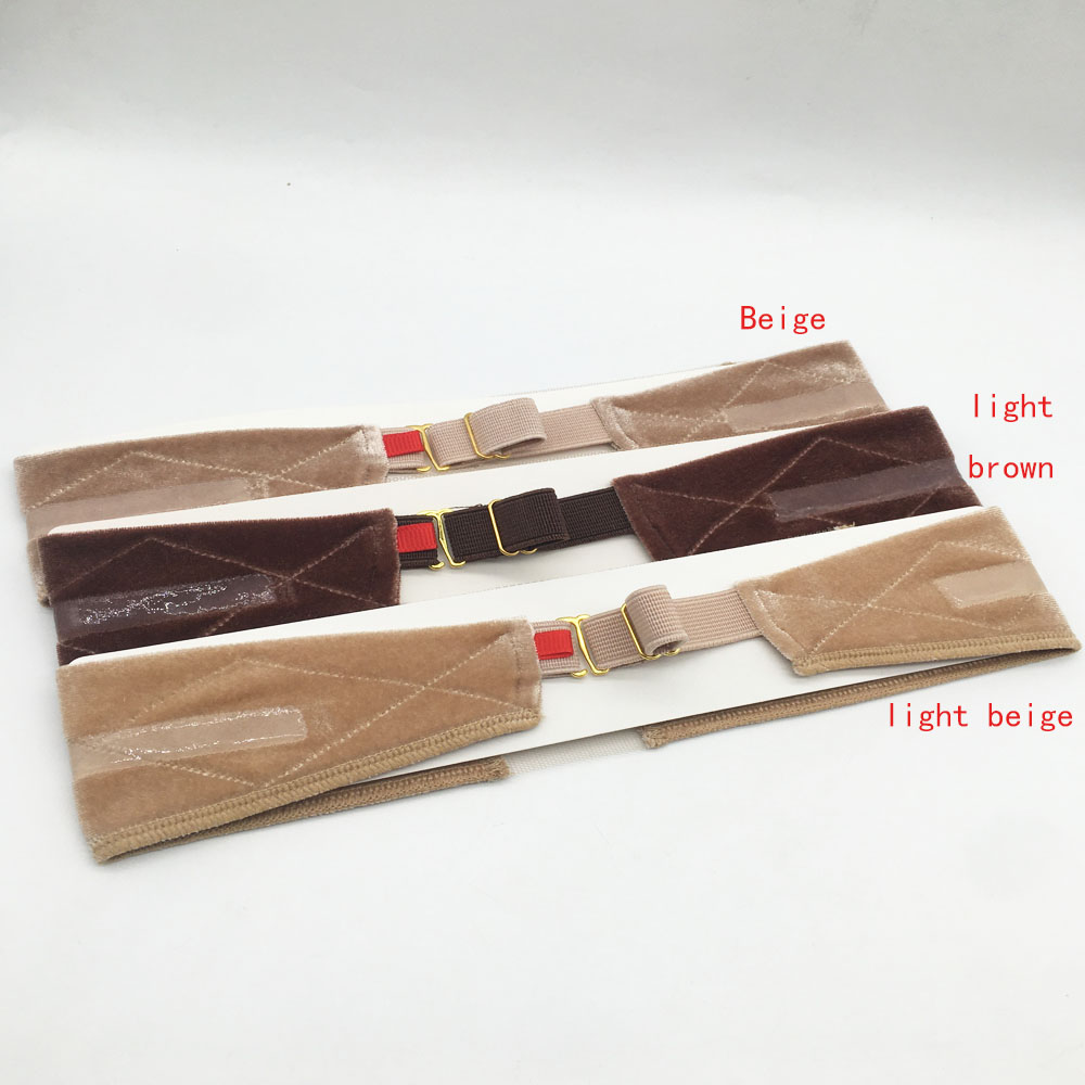 Faixa elástica de peruca frontal de renda com listra de silicone, faixa de aperto de peruca de veludo, suporte de faixa para perucas, acessórios de peruca