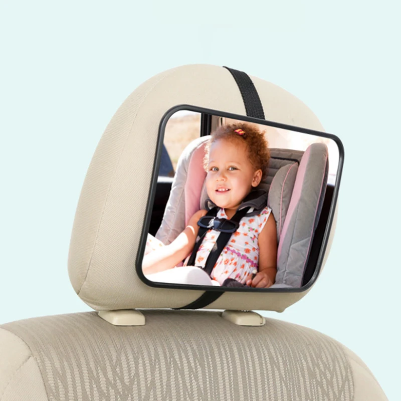 Seametal assento traseiro do carro espelho do bebê ajustável grande angular assento de segurança espelho retrovisor observação carro bebê/criança espelho interior