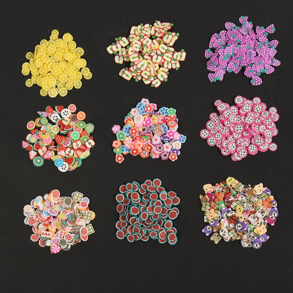 Molde de silicona de resina epoxi, mezcla de frutas, escamas suaves, 1000 Uds