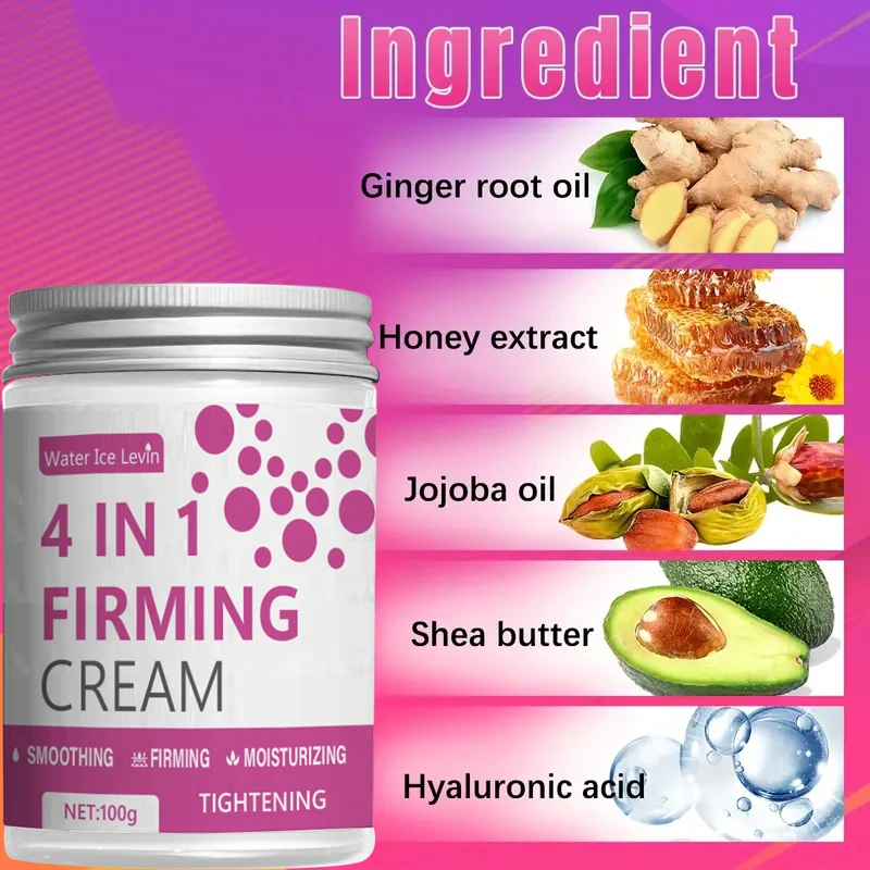 4 in 1 ครีมกระชับ, ขิง, ว่านหางจระเข้และกาแฟ Essence - ครีมกระชับผิวสําหรับหน้าท้อง, แขนและขา
