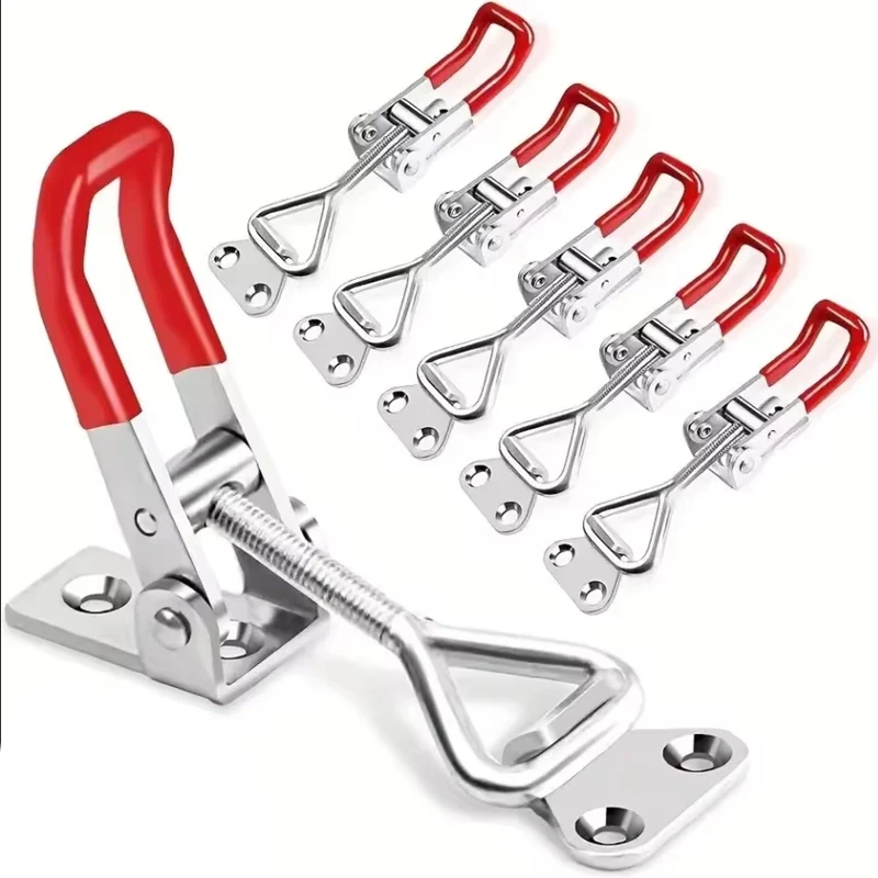 1/2PCS Heavy Iron Adjustable Buckle Lock Clamp Box Buckle Clamp Door Bolt Type Quick Clamp Accessory Horizontal Clamp Catch Clas
