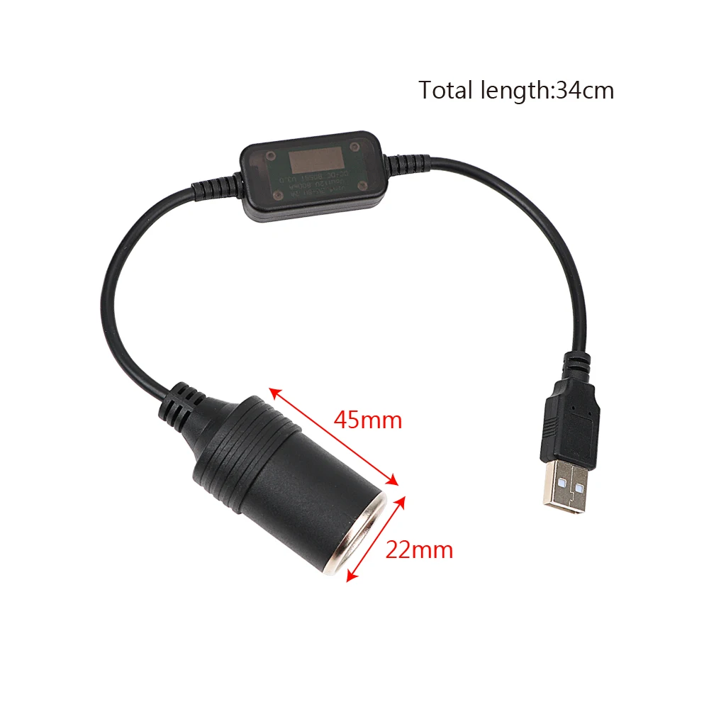 Auto Interieur Zubehör Stecker Stecker Adapter USB 5V bis 12V Konverter Adapter Kabel Controller Ladegerät Kabel buchse