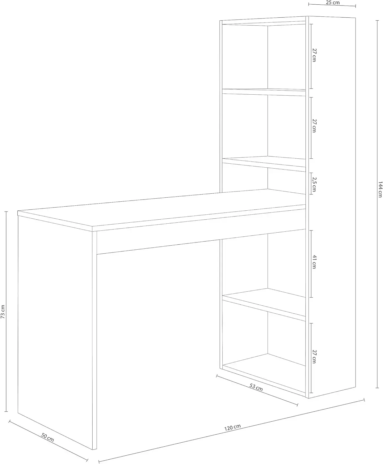 Escritorio mit Wendefunktion, Mesa Ordenador, Blanco Artik und Roble Canadian, Modelo Duplo Computertisch