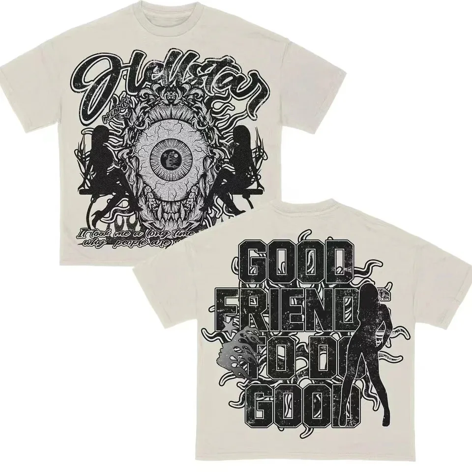 Gothic ฤดูร้อนใหม่ใหม่ Tapout TShirt ผู้หญิงบุรุษผ้าฝ้ายพิมพ์แขนสั้น Y2k Punk รอบคอ Retro Casual Niche unisex
