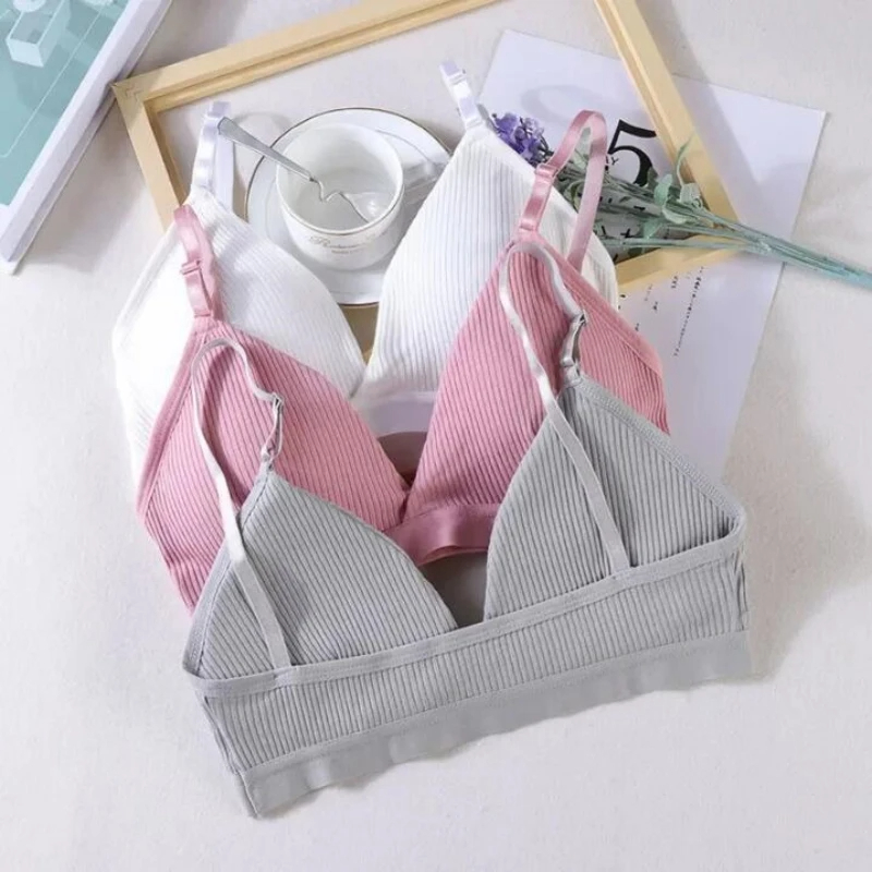 1/2 Pcs Frauen Sport Bhs Dreieck Tasse Unterwäsche Weibliche Atmungs Eingewickelt Rohr Top Sexy Schönheit Zurück Einstellbare Sling Bh Weste