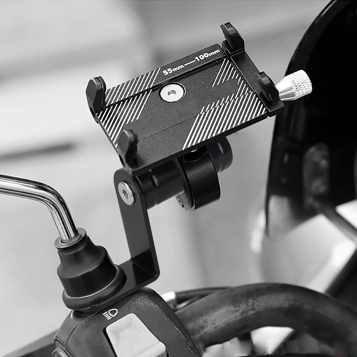 Soporte extensor de teléfono para motocicleta y bicicleta, soporte para espejo retrovisor, soporte de conversión de bicicleta, accesorios para bicicleta, 1/2 Uds.