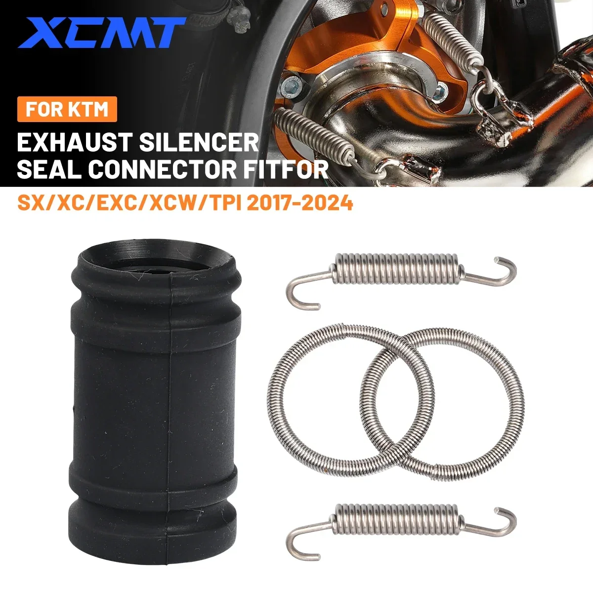 2024 2-Takt Motorrad Auspuff Endrohr Gummi Dichtung Dichtung Hülse Schlauch Für KTM SX XC XCW EXC HUSQVARNA TE TC GASGAS
