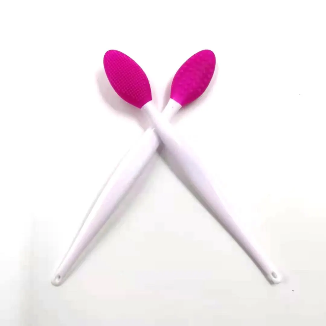 Cuidados com a pele lábio esfoliante limpeza facial rosto esfrega nariz escova limpa cravo remover silicone dupla face ferramenta de cuidados com a pele