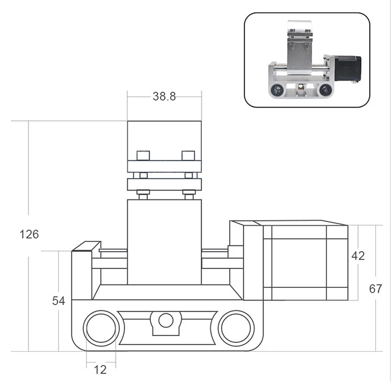 CNC 3018 MAX 알루미늄 Z 축 스핀들 모터 마운트 200W 스핀들 홀더 CNC 3018 MAX 용 52mm 직경