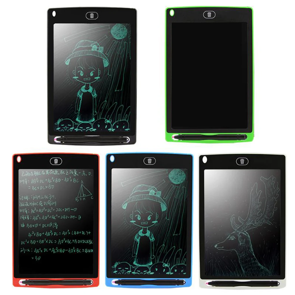 Tableta de escritura LCD de 6,5/8,5/10/12 pulgadas, tablero de dibujo, tablero gráfico electrónico, almohadillas de escritura portátiles ultrafinas, regalos para niños