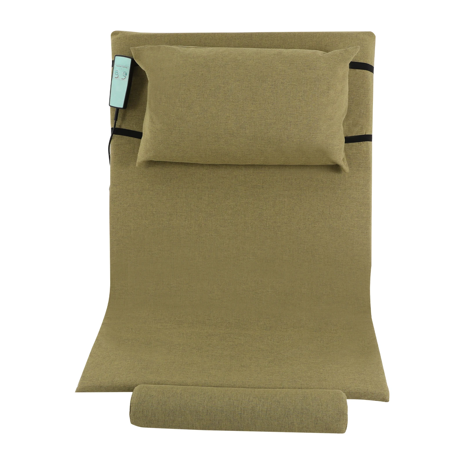Encosto de elevação elétrico com controle remoto com fio para enfermagem de pacientes |   2-80 °   Assistente de elevação de cama Suporte traseiro Riser |   Cinza/Verde