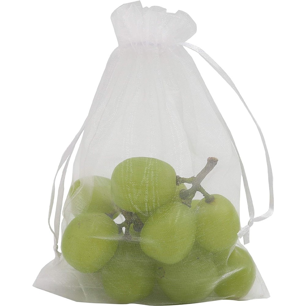 50 шт., мешочки из органзы на шнурке для украшений