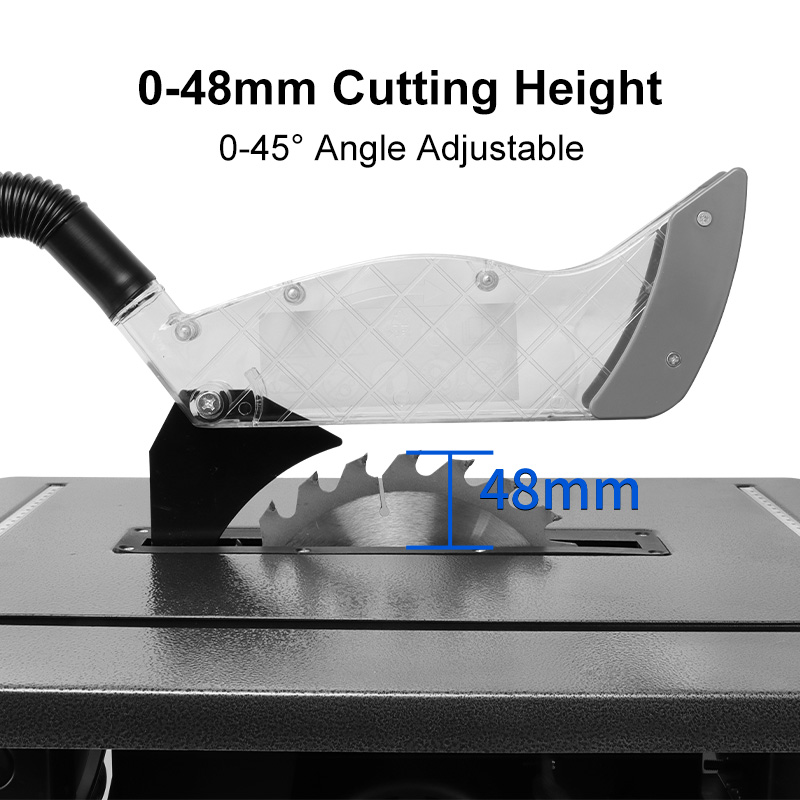 HASPOWER 8 인치 가정용 목공 1500W 알루미늄 절단용 휴대용 테이블 톱 기계