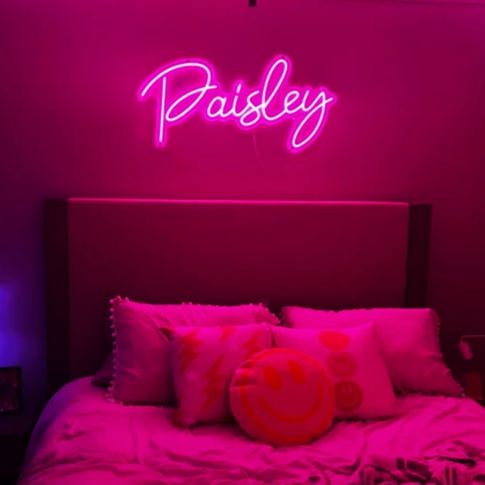 Custom Neon Sign Led Customชื่อไฟนีออนส่วนบุคคลโลโก้งานแต่งงานป้ายห้องนอนตกแต่งบ้านLED Neonตัวอักษรป้าย