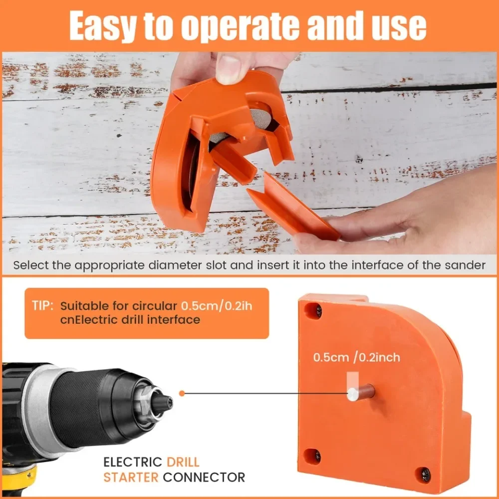 Multipurpose Drill Bit Grinding Sharpener ,Electric Impact Drill Knife Sharpener ,Disposable Double-sided Polishing