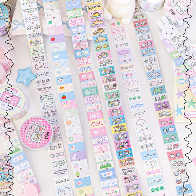Mr. Paper, Tag Collection Series กระดาษเคลือบ แท็ก วัสดุ เทปตัดฟิล์ม เกาหลี น่ารัก Washi Tape เทปตกแต่งบัญชีมือ