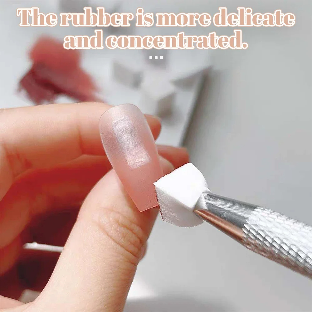 50PCSฟองน้ําGradient Nail Art Stamperเครื่องมือเจลสีGradientแปรงGlitter Powder Dottingปากกาสําหรับอุปกรณ์แต่งเล็บ