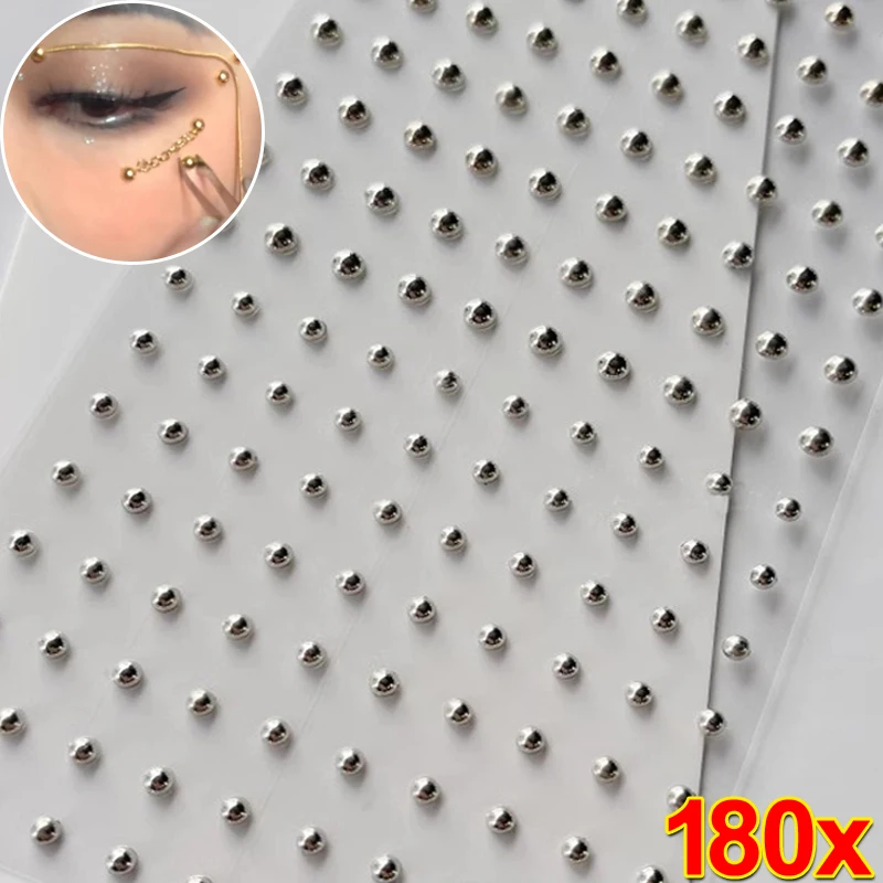 180 Uds. Pegatina para uñas de labios sin perforación autoadhesiva impermeable reutilizable labio falso uñas ceja nariz anillo cuerpo ombligo joyería