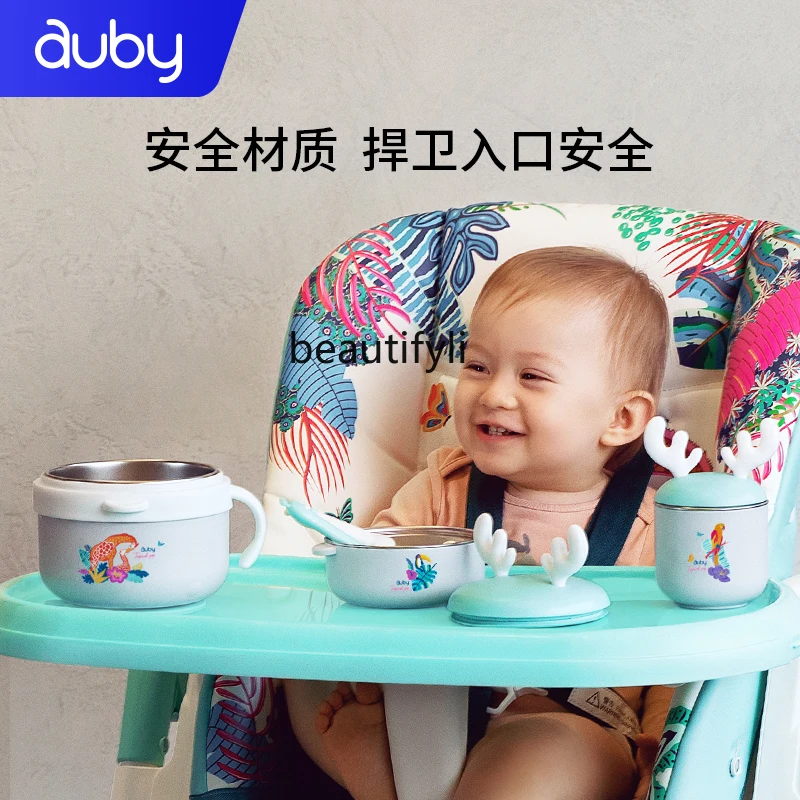 離乳食用断熱ボウル,牛乳用食器セット,カップ,スプーン,ギフトボックス,5個