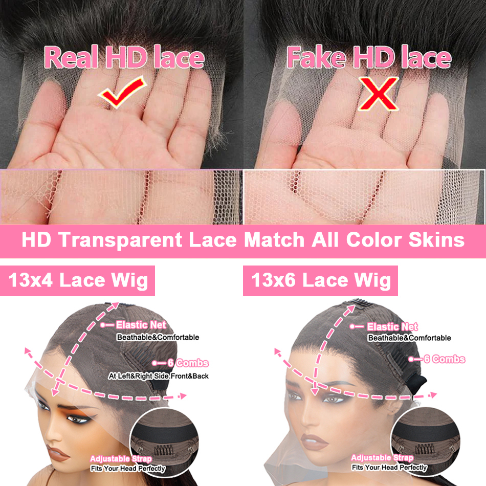 200% Hd 透明骨ストレート 13 × 6 レースフロントウィッグブラジルレミー毛事前摘み取られた 13 × 4 レースフロント人毛ウィッグ女性のための