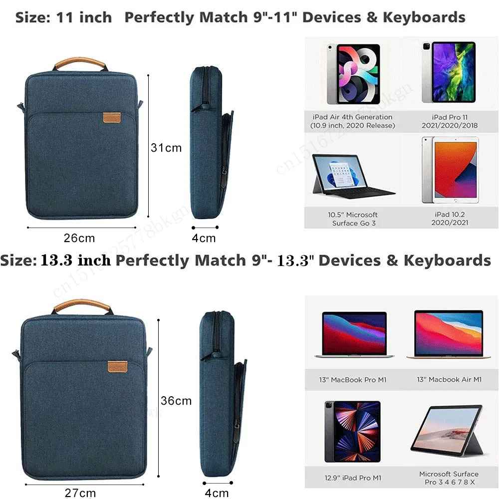 Tablet Sleeve Tas Voor iPad Pro 12 9 11 iPad 10e Air 5 4 3 10.9 10.2 inch 9e 8e 7e Generatie 2021 2022 Tablet Tas Pouch