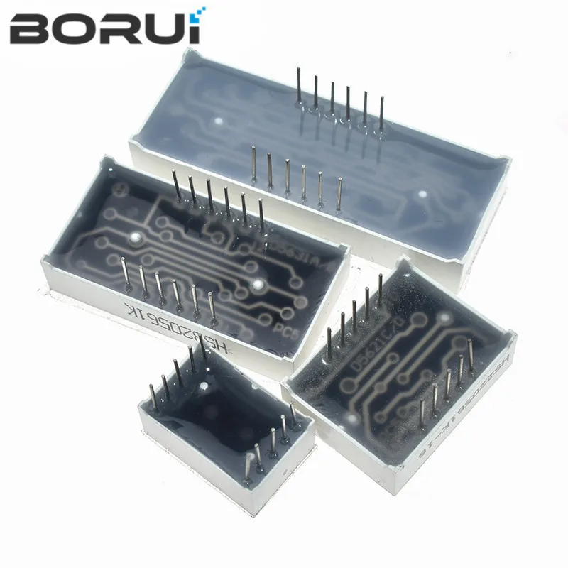 1pc display a LED da 0.56 pollici 7 segmenti 1 Bit/2 Bit/3 Bit/4 Bit cifre tubo rosso comune catodo/anodo digitale 0.56 pollici led 7 segmenti