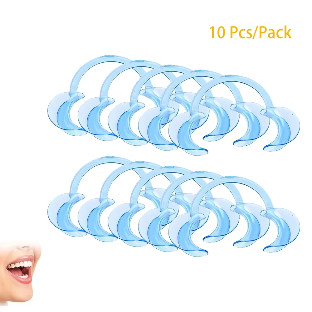 10 pçs dental c forma bochecha retrator lábio boca abridor intraoral ferramenta ortodôntica para oral dente branqueamento boca expansor plástico