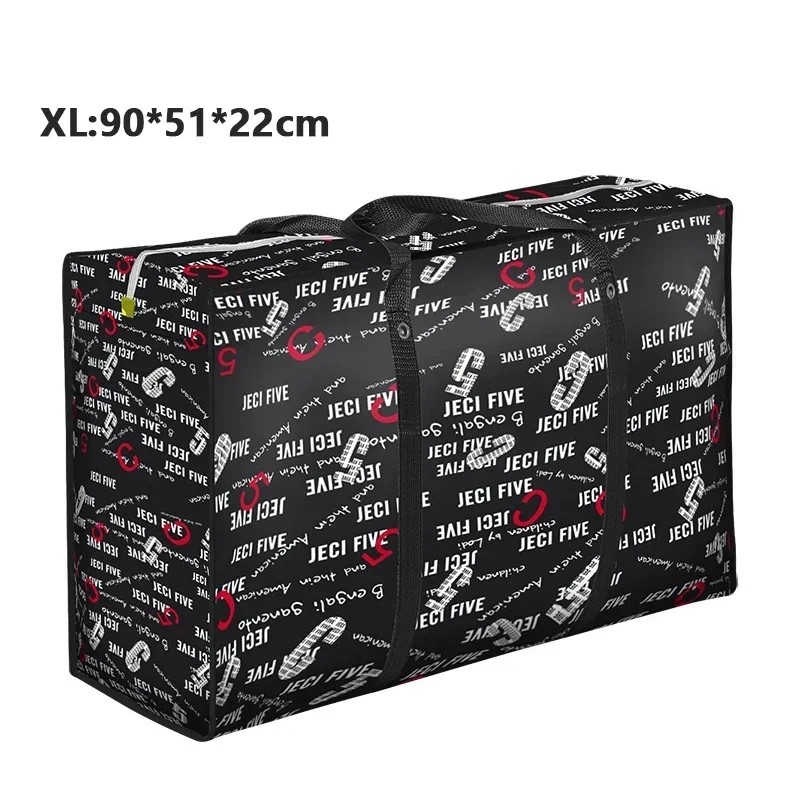 Large size moving woven travel quilt clothing sorting waterproof film large capacity shipping bag