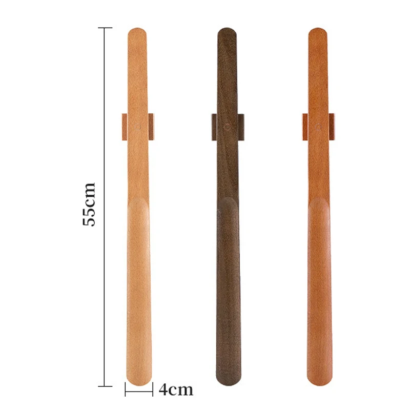 Manico lungo in legno da 55 cm Calzascarpe magnetico cucchiaio lungo per scarpe Indossare scarpe più facile