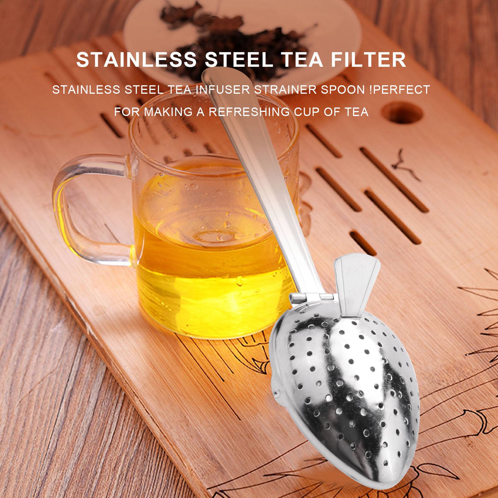 Edelstahl Tee Infuser Sieb Löffel Lose blatt Filter Kräuter Gewürz neu!